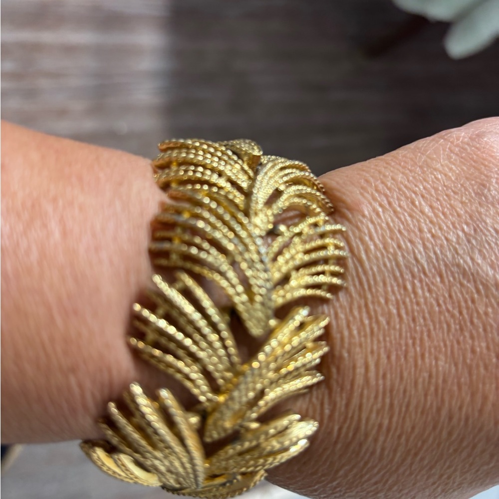 Vintage Gold Leaf Bracelet